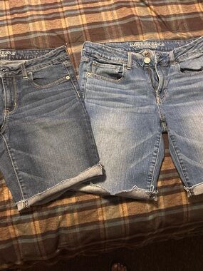 American Eagle Outfitters Women’s Size 12 Denim Bermuda Shorts Bundle